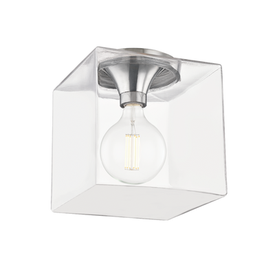 product image for grace 1 light flush mount by mitzi h284501r agb 5 98