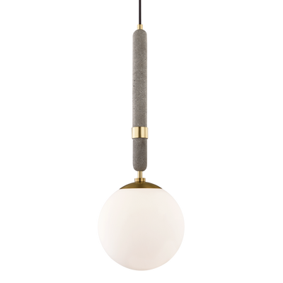 product image for brielle 1 light large pendant by mitzi h289701l agb 1 98