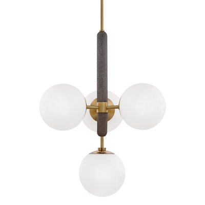 product image for brielle 4 light pendant by mitzi h289804 agb 1 59