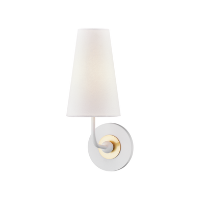 product image of merri 1 light wall sconce by mitzi h318101 agb wh 1 545