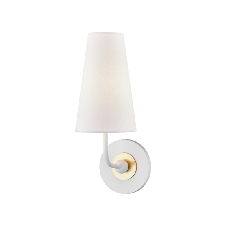 media image for merri 1 light wall sconce by mitzi h318101 agb wh 1 270