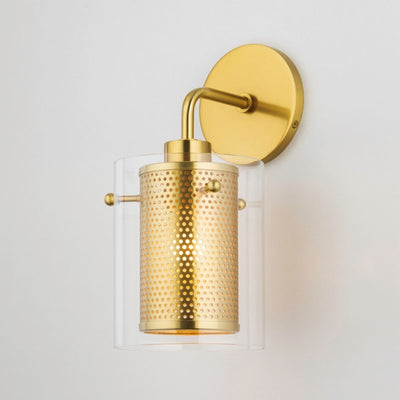 product image for elanor 1 light wall sconce by mitzi h323101 agb 6 18
