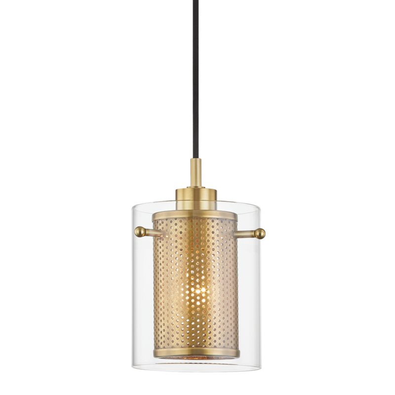 media image for elanor 1 light pendant by mitzi h323701 agb 1 232