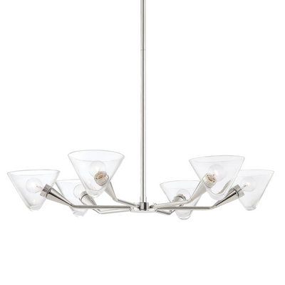 product image for isabella 6 light chandelier by mitzi h327806 agb 2 96