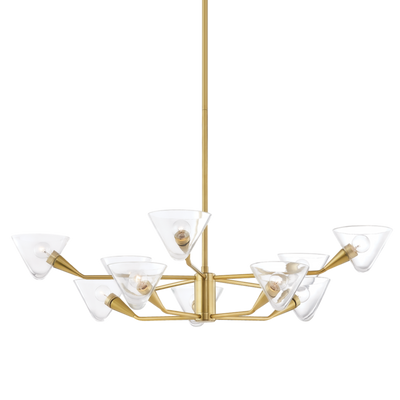 product image for isabella 10 light chandelier by mitzi h327810 agb 1 4