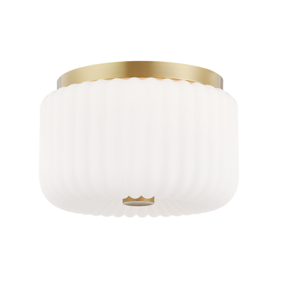 product image for lydia 2 light flush mount by mitzi h340502 agb 1 60