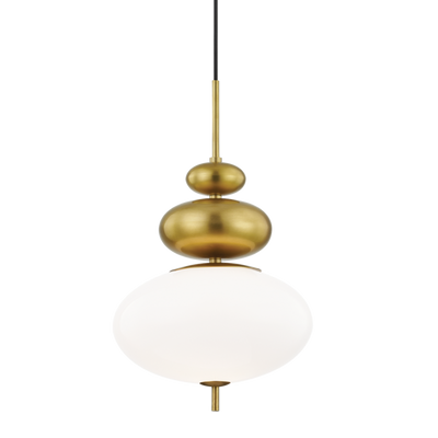 product image for elsie 1 light pendant by mitzi h347701 agb 1 89