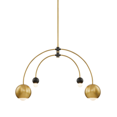 product image of willow 4 light chandelier by mitzi h348804 pn bk 1 592