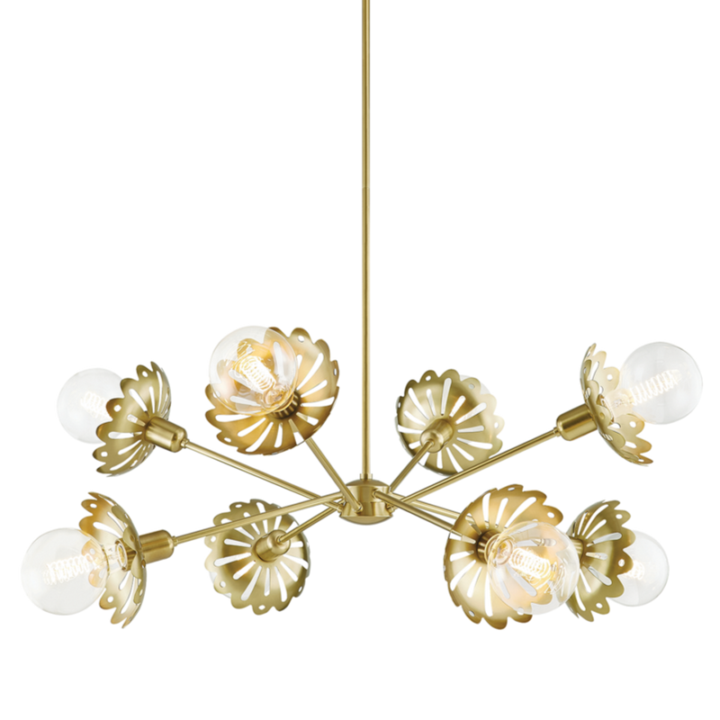 media image for alyssa 8 light chandelier by mitzi h353808 agb 1 286