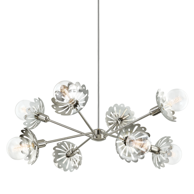 media image for alyssa 8 light chandelier by mitzi h353808 agb 3 290