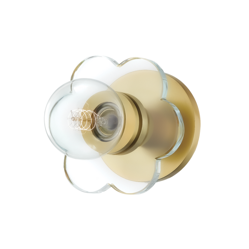 media image for alexa 1 light wall sconce by mitzi h357101 agb 1 220