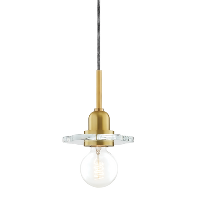 product image for alexa 1 light pendant by mitzi h357701 agb 1 34
