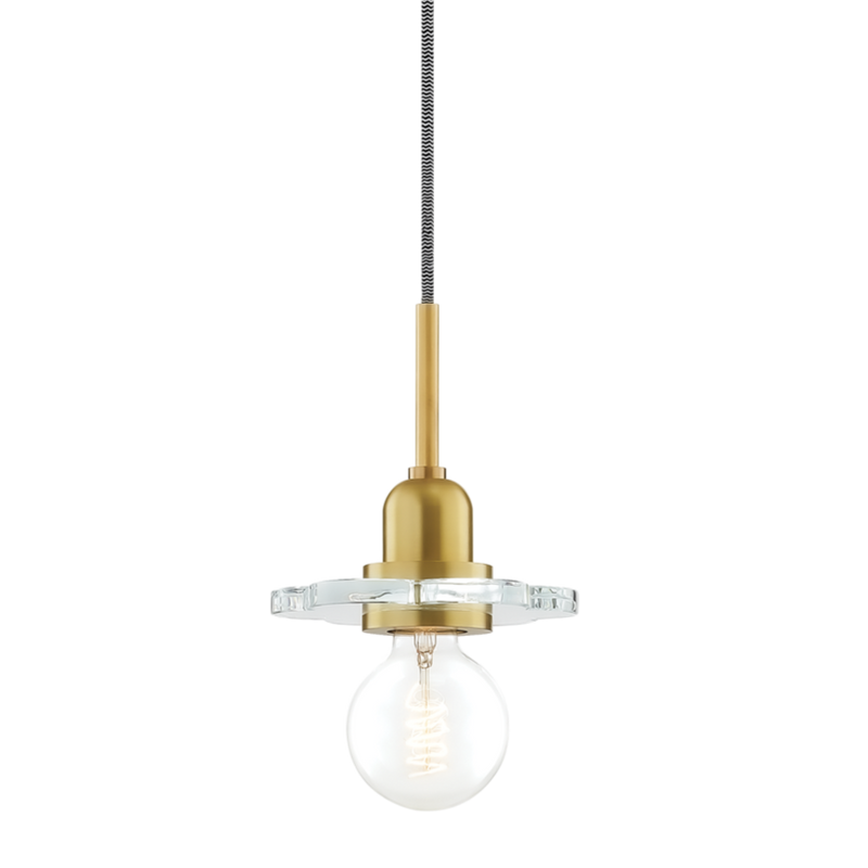 media image for alexa 1 light pendant by mitzi h357701 agb 1 229
