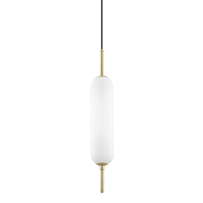 product image for miley 1 light pendant by mitzi h373701 agb 1 90