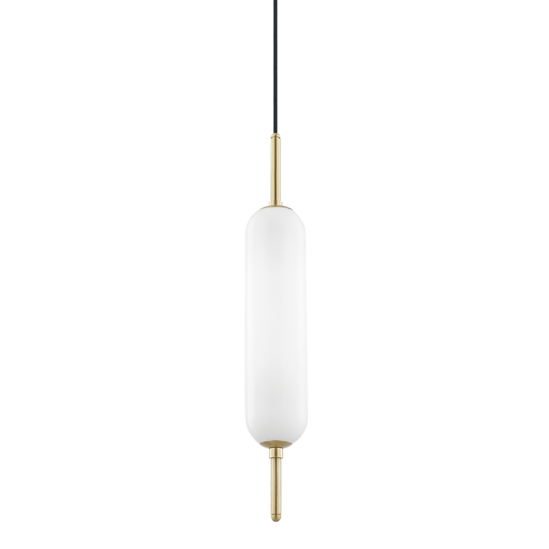 media image for miley 1 light pendant by mitzi h373701 agb 1 273