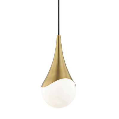product image of ariana 1 light small pendant by mitzi h375701s agb 1 550