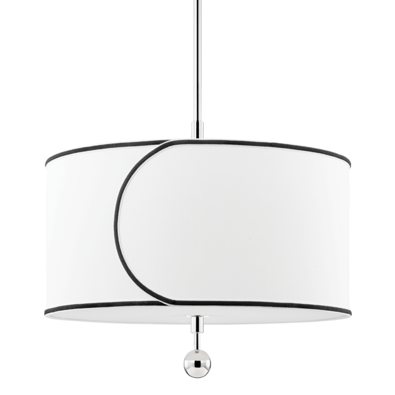 media image for zara 3 light large pendant by mitzi h381701l agb 2 22