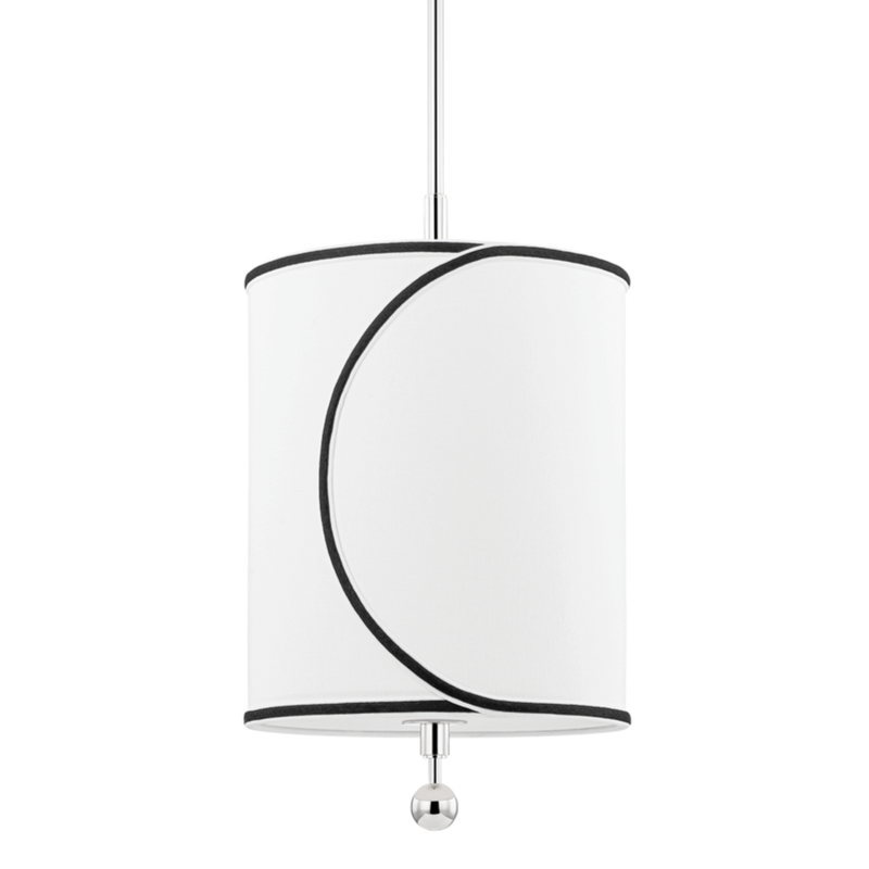 media image for zara 1 light small pendant by mitzi h381701s agb 2 226
