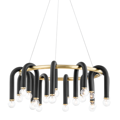 product image for whit 20 light chandelier by mitzi h382820 agb bk 1 99