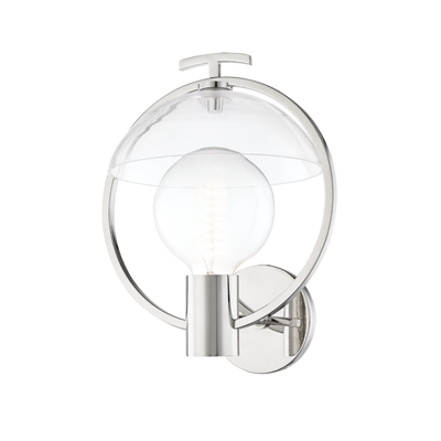 product image for ringo 1 light wall sconce by mitzi h387101 agb 2 25
