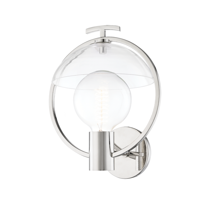 media image for ringo 1 light wall sconce by mitzi h387101 agb 2 240