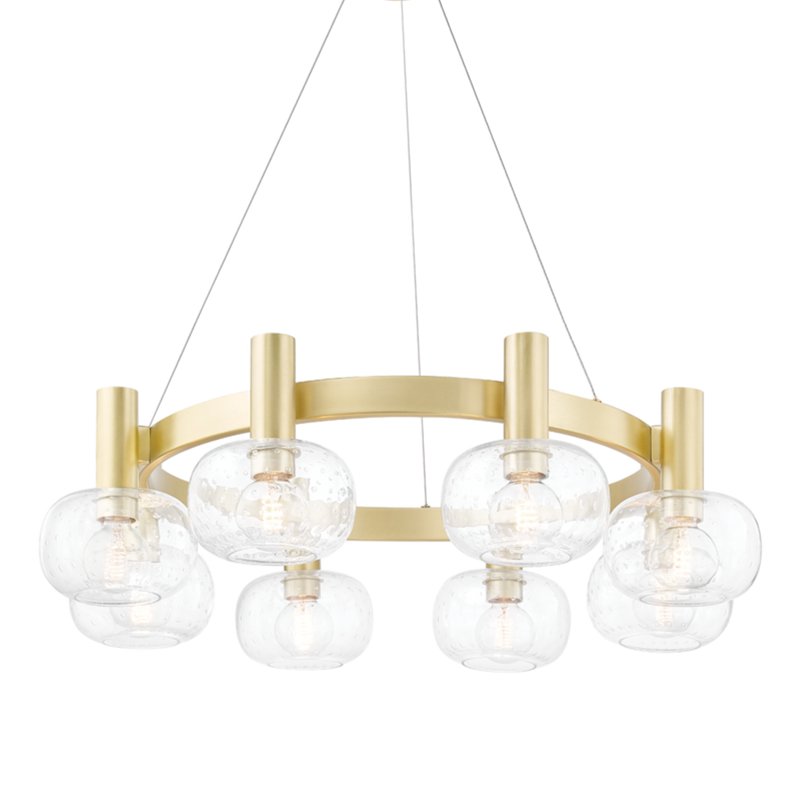 media image for harlow 8 light chandelier by mitzi h403808 agb 1 270