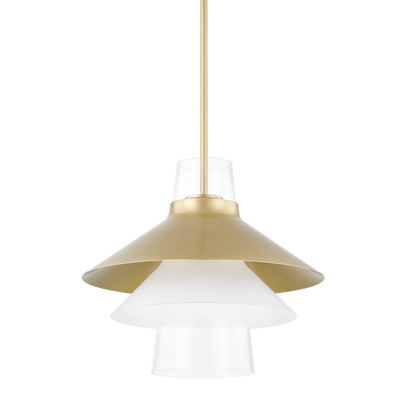 product image for jessy 1 light large pendant by mitzi h404701l agb 1 44