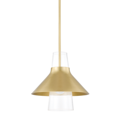 product image for jessy 1 light small pendant by mitzi h404701s agb 1 77