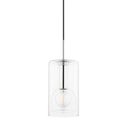 product image for belinda 1 light pendant by mitzi h415701a agb 3 81