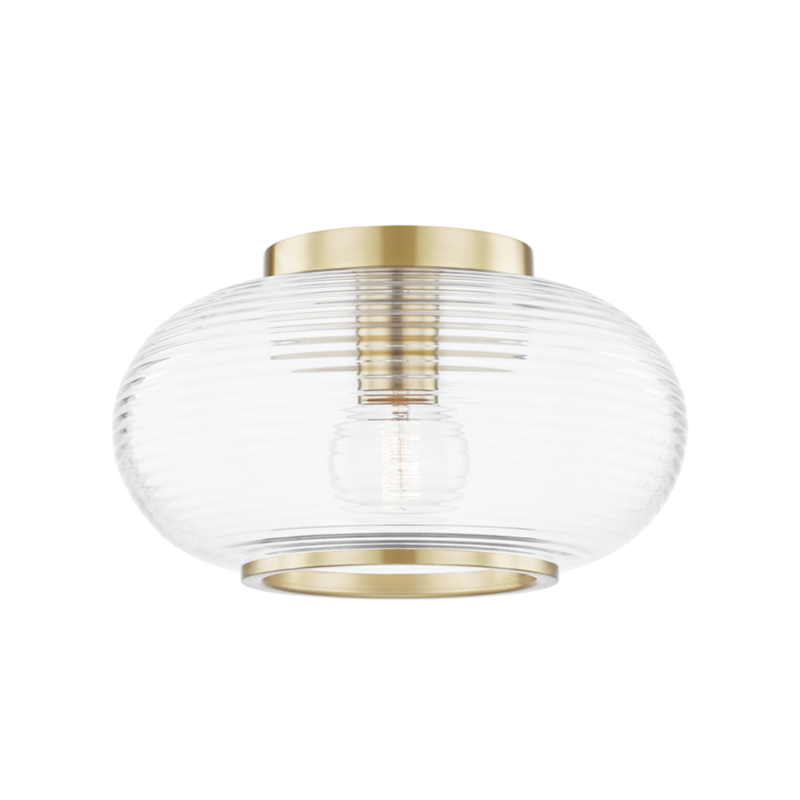 media image for maggie 1 light flush mount by mitzi h418501 agb 1 280