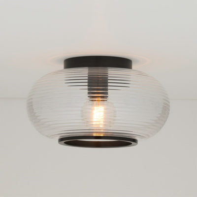 product image for maggie 1 light flush mount by mitzi h418501 agb 8 32