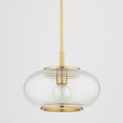 product image for maggie 1 light pendant by mitzi h418701 agb 1 30