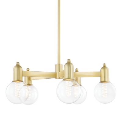 product image for bryce 5 light chandelier by mitzi h419805 agb 1 52