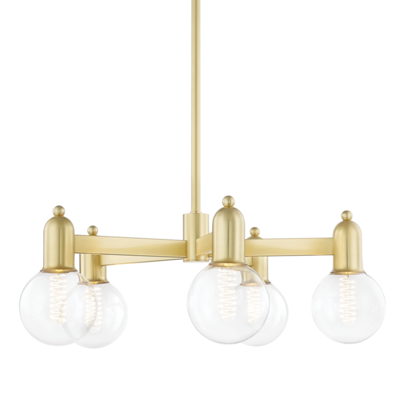 media image for bryce 5 light chandelier by mitzi h419805 agb 1 249
