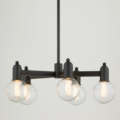 product image for bryce 5 light chandelier by mitzi h419805 agb 4 86