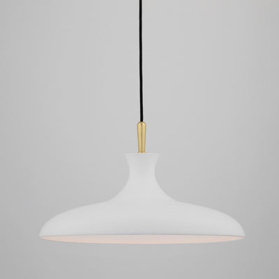 product image for cassidy 1 light large pendant by mitzi h421701l agb wh 6 13