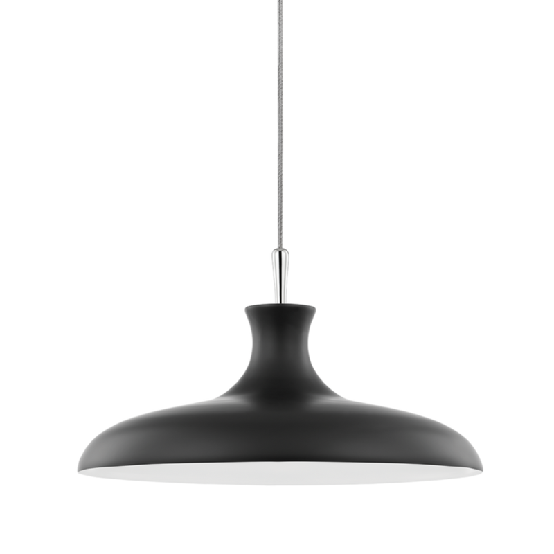 media image for cassidy 1 light large pendant by mitzi h421701l agb wh 1 284