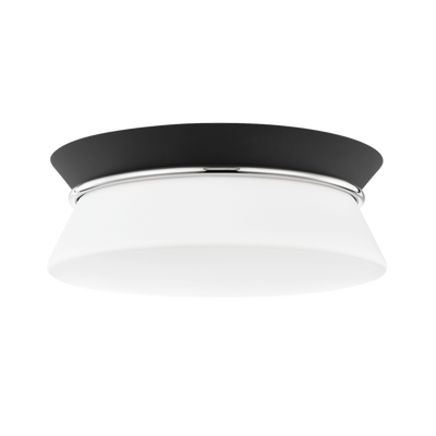 product image for cath 2 light flush mount by mitzi h425502 agb bk 2 18