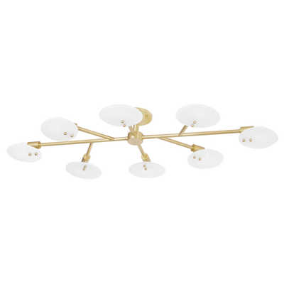 product image for giselle 8 light semi flush by mitzi h428608 agb 1 59