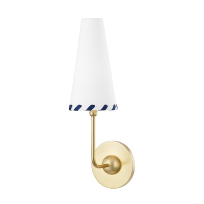 product image for cassie 1 light wall sconce by mitzi h436101 agb 1 15