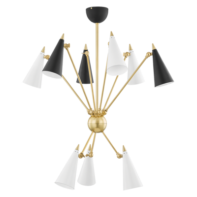 product image for moxie 9 light chandelier by mitzi h441809 agb bkwh 1 52