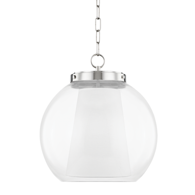 product image for sasha 1 light large pendant by mitzi h457701l agb 3 93