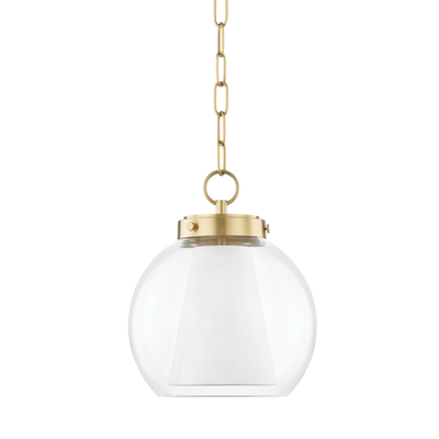 product image for sasha 1 light small pendant by mitzi h457701s agb 1 60