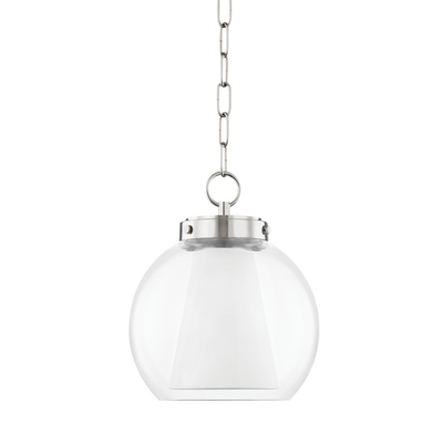 product image for sasha 1 light small pendant by mitzi h457701s agb 3 18
