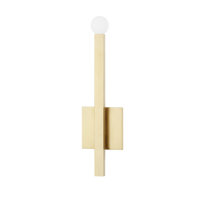 product image for dona 1 light wall sconce by mitzi h463101 agb 1 75