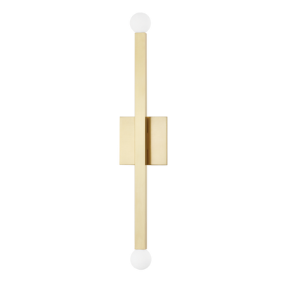 product image for dona 2 light wall sconce by mitzi h463102 agb 1 73