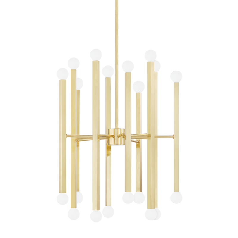 media image for dona 20 light chandelier by mitzi h463820 agb 1 27