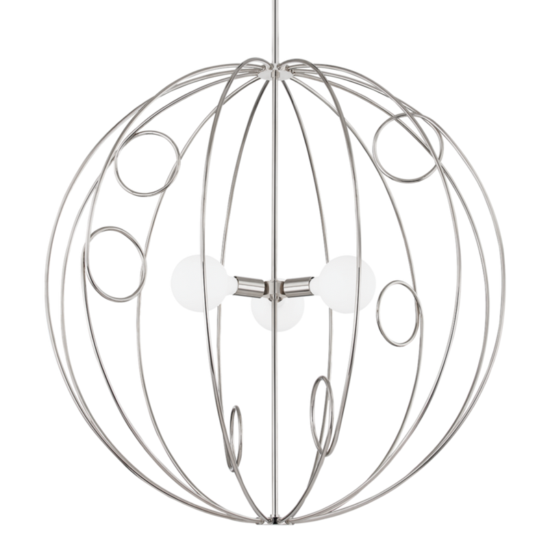 media image for alanis 3 light large pendant by mitzi h485701l agb 2 261