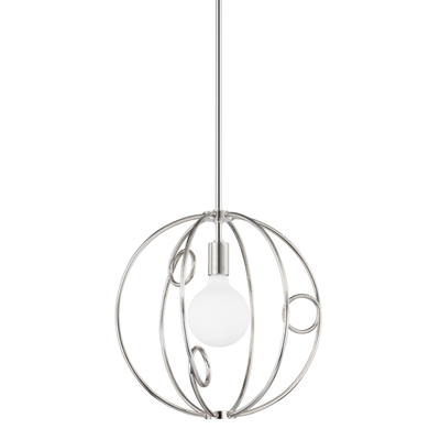 product image for alanis 1 light small pendant by mitzi h485701s agb 2 11