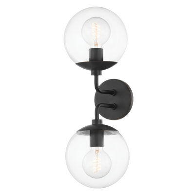 product image for meadow 2 light wall sconce by mitzi h503102 agb 2 21